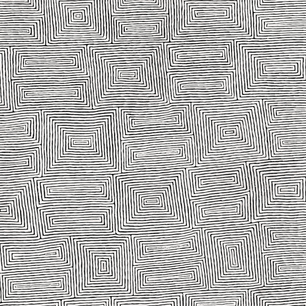 Aboriginal Artwork by Walter Jangala Brown, Tingari Cycle, 203x152cm