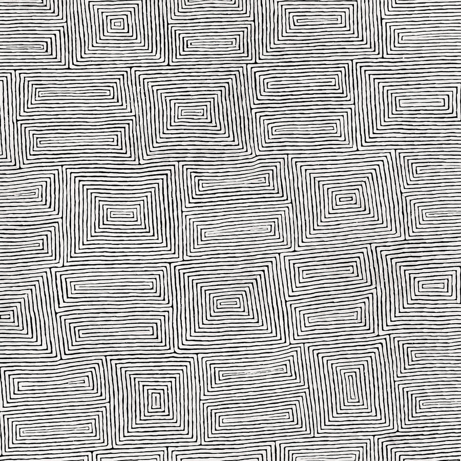 Aboriginal Artwork by Walter Jangala Brown, Tingari Cycle, 203x152cm