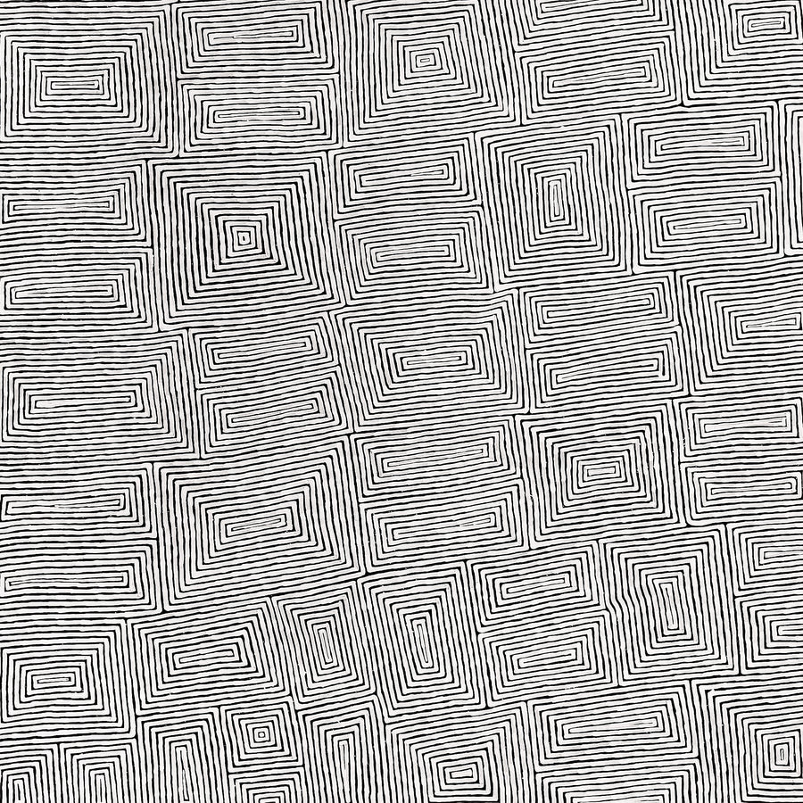 Aboriginal Artwork by Walter Jangala Brown, Tingari Cycle, 203x152cm