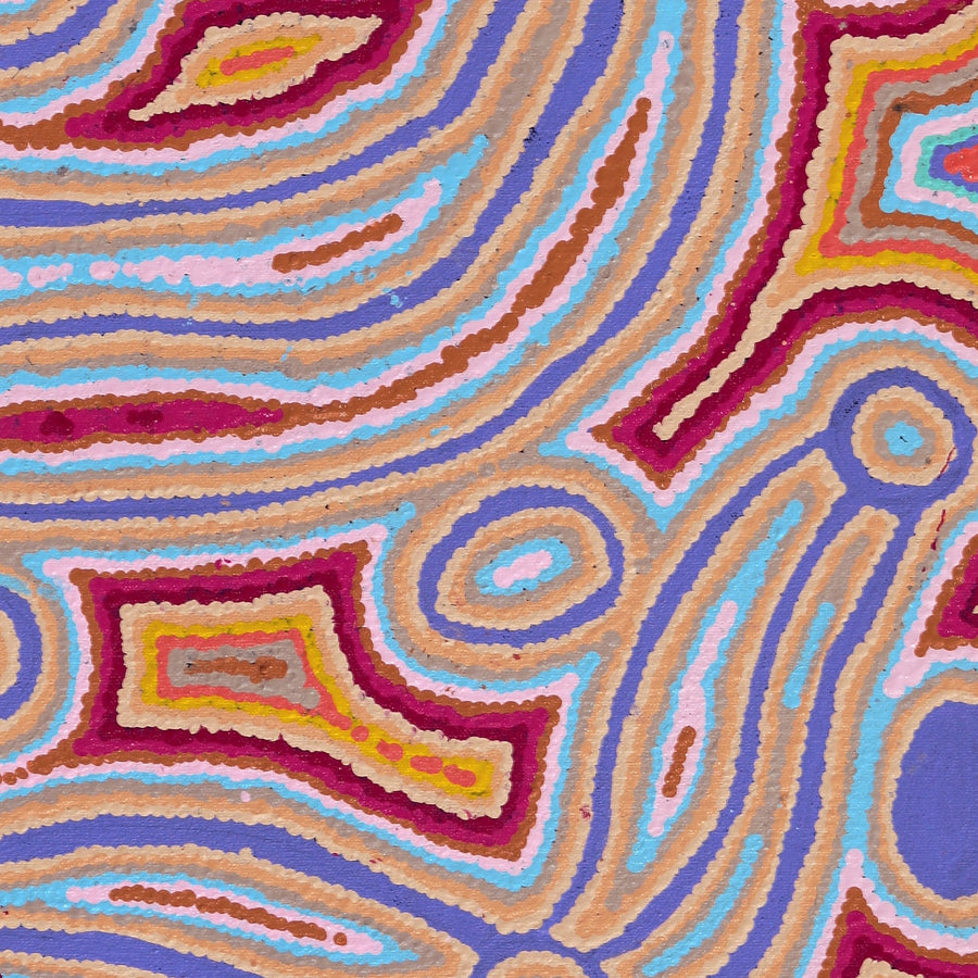 Aboriginal Artwork by Zarissa Napangardi Michaels, Lappi Lappi Jukurrpa, 61x46cm