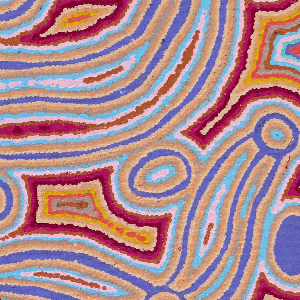 Aboriginal Artwork by Zarissa Napangardi Michaels, Lappi Lappi Jukurrpa, 61x46cm - ART ARK®