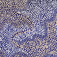 Aboriginal Artwork by Caroline Nakamarra Gibson, Ngapa Jukurrpa (Water Dreaming) - Wapurtali, 122x76cm