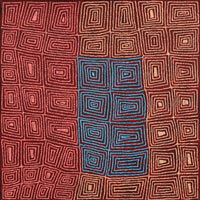 Aboriginal Art by Carol Nampijinpa Larry, Karnta Jukurrpa (Womens Dreaming), 91x91cm - ART ARK®