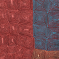 Aboriginal Art by Carol Nampijinpa Larry, Karnta Jukurrpa (Womens Dreaming), 91x91cm - ART ARK®