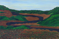 Aboriginal Artwork by Faith Thompson, Mara Country, 90x60cm
