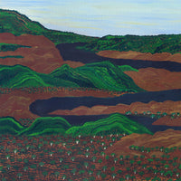 Aboriginal Artwork by Faith Thompson, Mara Country, 90x60cm