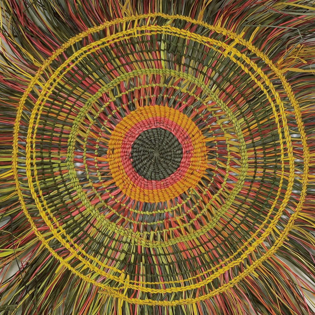 Aboriginal Artwork by Anna Ramatha Malibirr, Gapuwiyak - Woven Mat