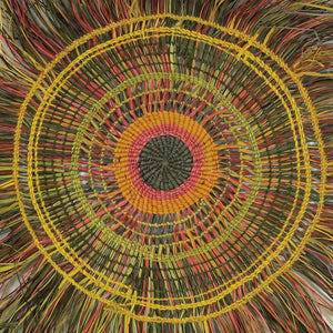 Aboriginal Art by Anna Ramatha Malibirr, Gapuwiyak - Woven Mat - ART ARK®