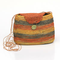 Aboriginal Artwork by Charmaine Ashley, Gapuwiyak - Woven Bag