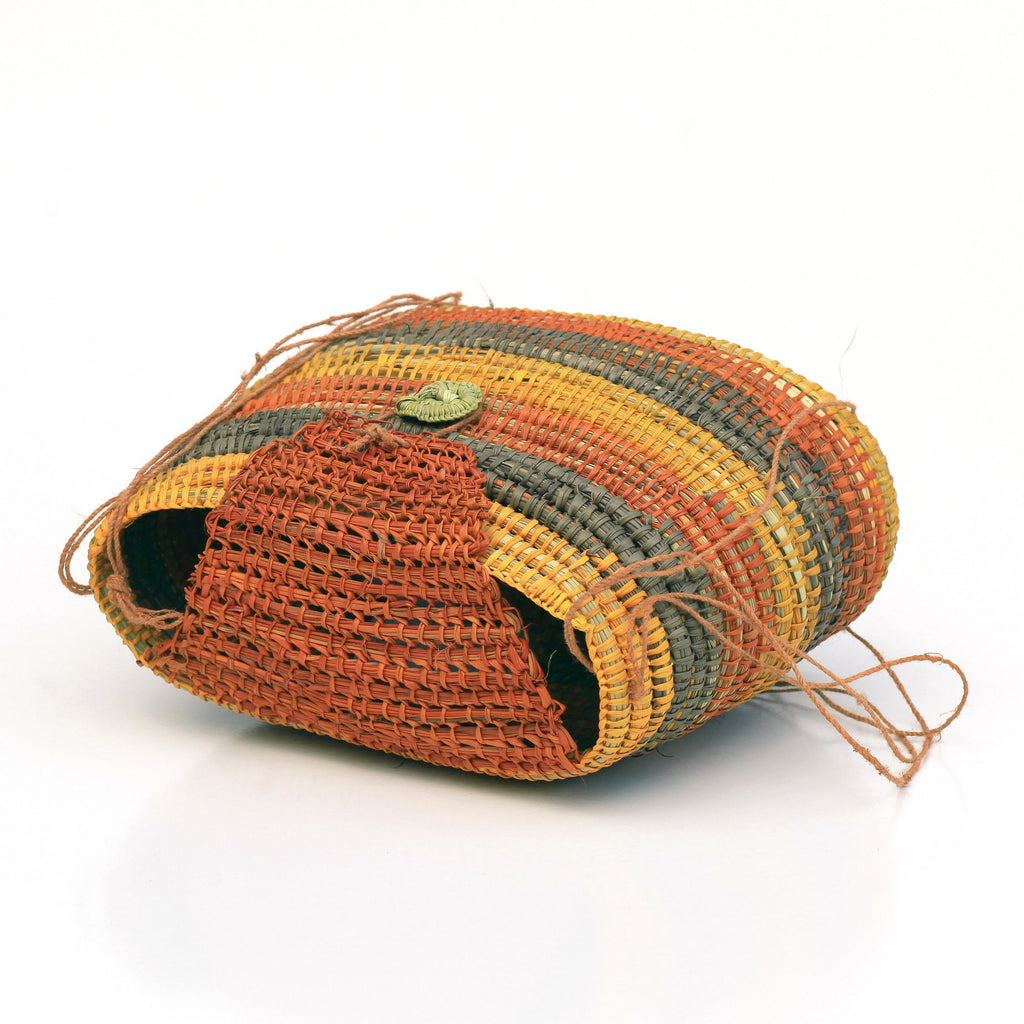 Aboriginal Artwork by Charmaine Ashley, Gapuwiyak - Woven Bag