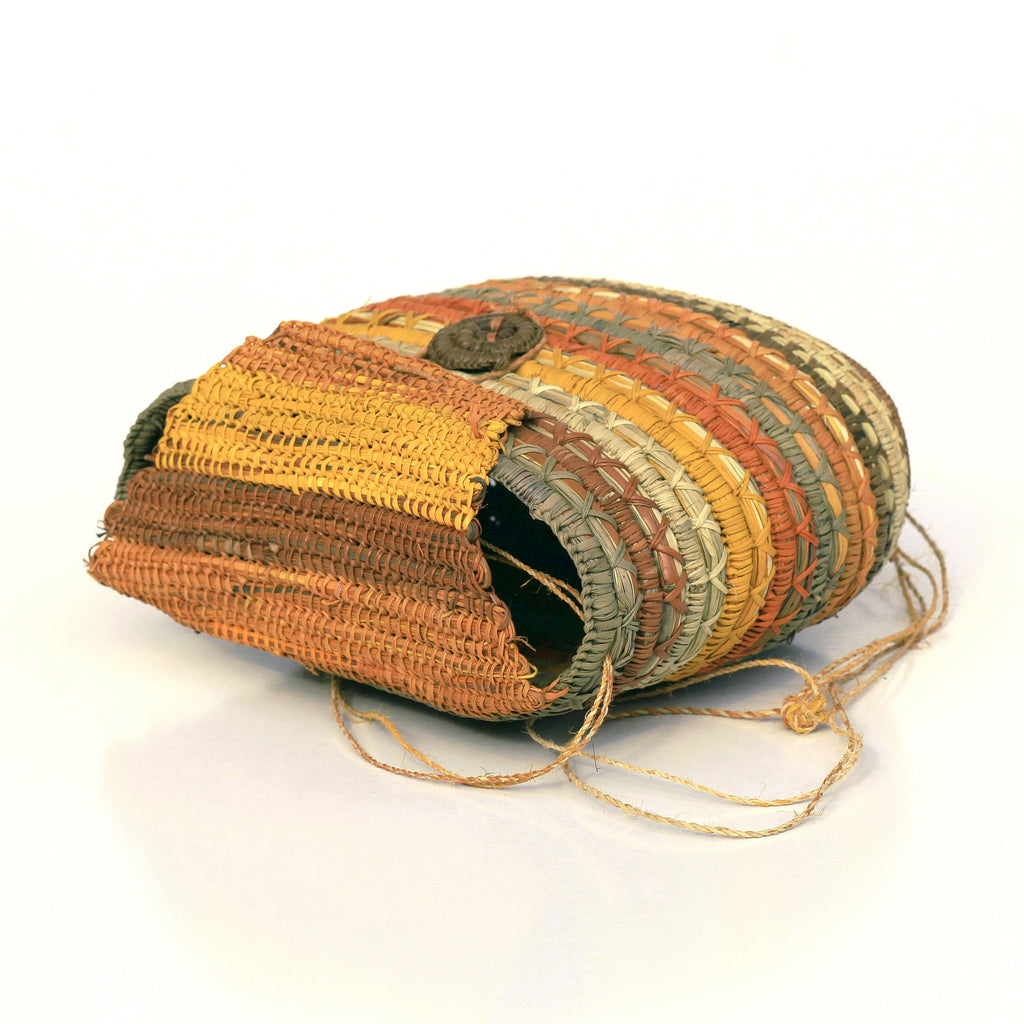 Aboriginal Artwork by Charmaine Ashley, Gapuwiyak - Woven Bag
