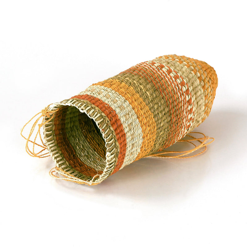 Aboriginal Artwork by Dorothy Bidingal, Gapuwiyak - Woven Dilly Bag