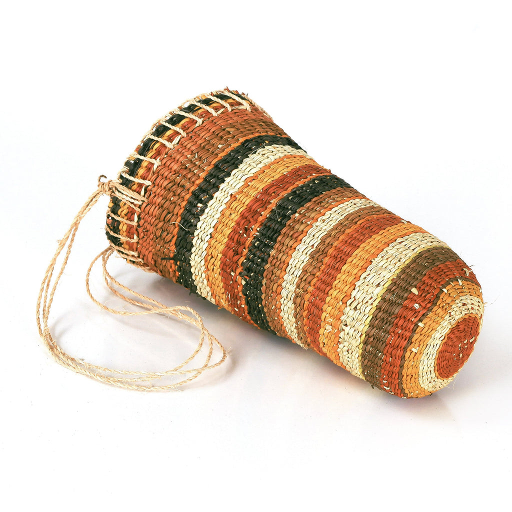 Aboriginal Artwork by Dorothy Warrngarrknga Ganambarr, Gapuwiyak - Woven Dilly Bag