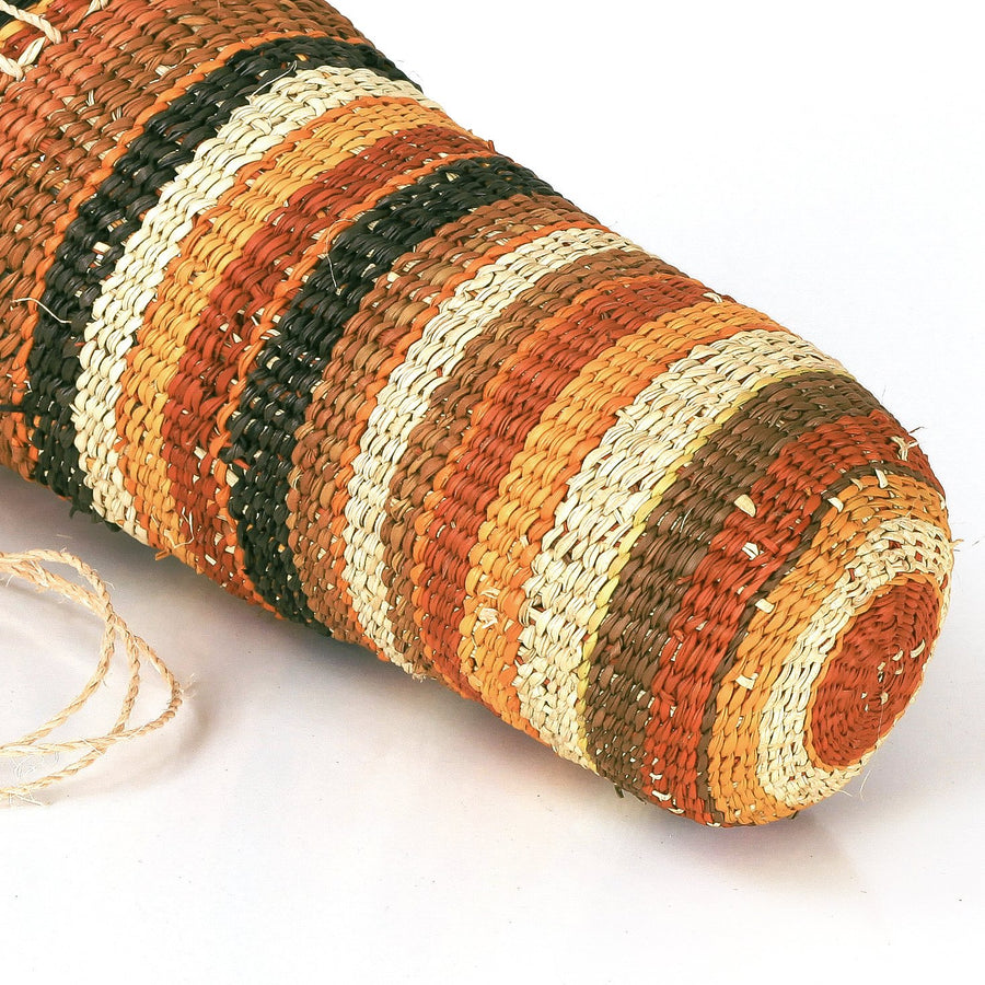 Aboriginal Artwork by Dorothy Warrngarrknga Ganambarr, Gapuwiyak - Woven Dilly Bag