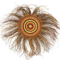 Aboriginal Artwork by Helen Djaypila Guyula, Gapuwiyak - Woven Mat, 49cm