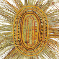 Aboriginal Artwork by Joy Gamunbuy Marrkula, Gapuwiyak - Woven Mat