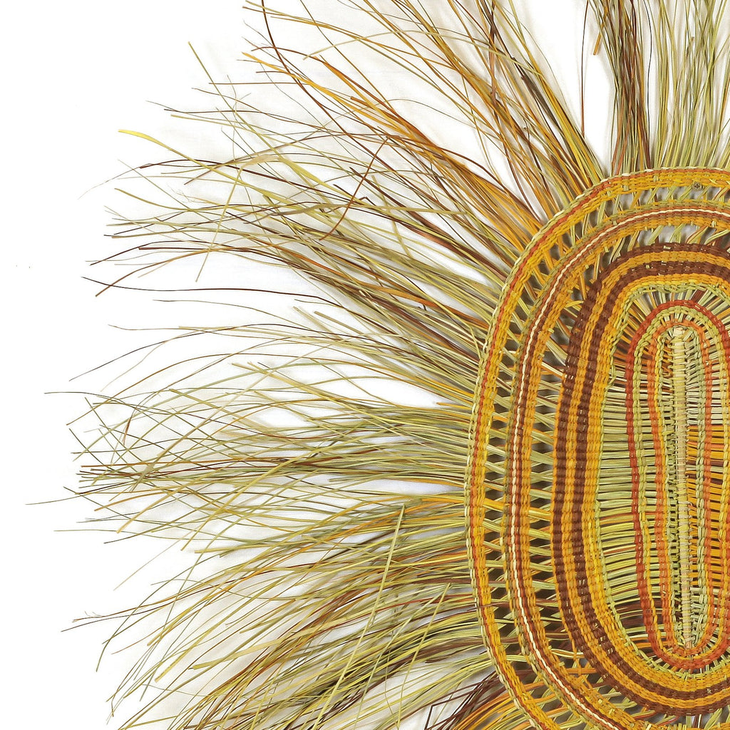 Aboriginal Artwork by Joy Gamunbuy Marrkula, Gapuwiyak - Woven Mat