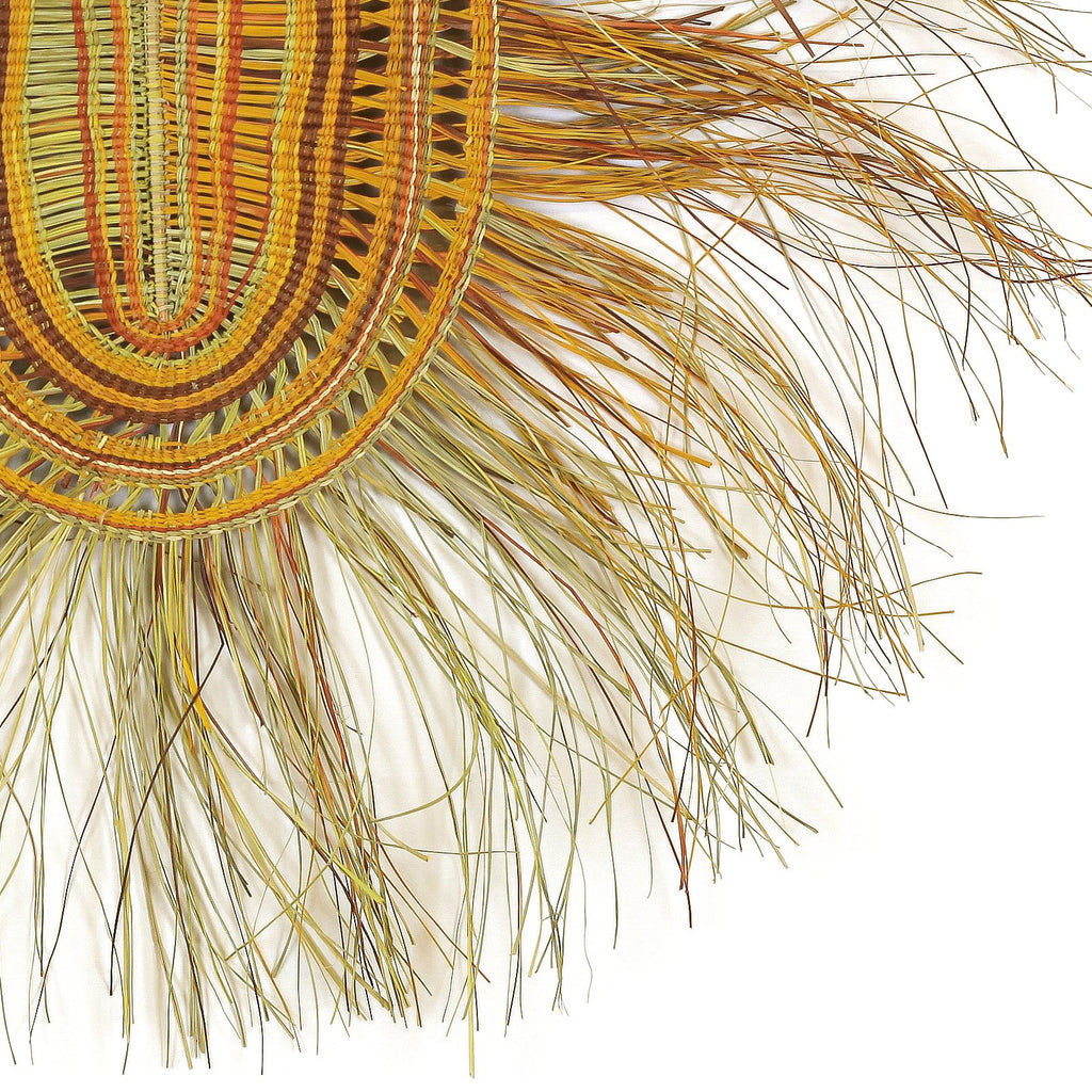 Aboriginal Artwork by Joy Gamunbuy Marrkula, Gapuwiyak - Woven Mat