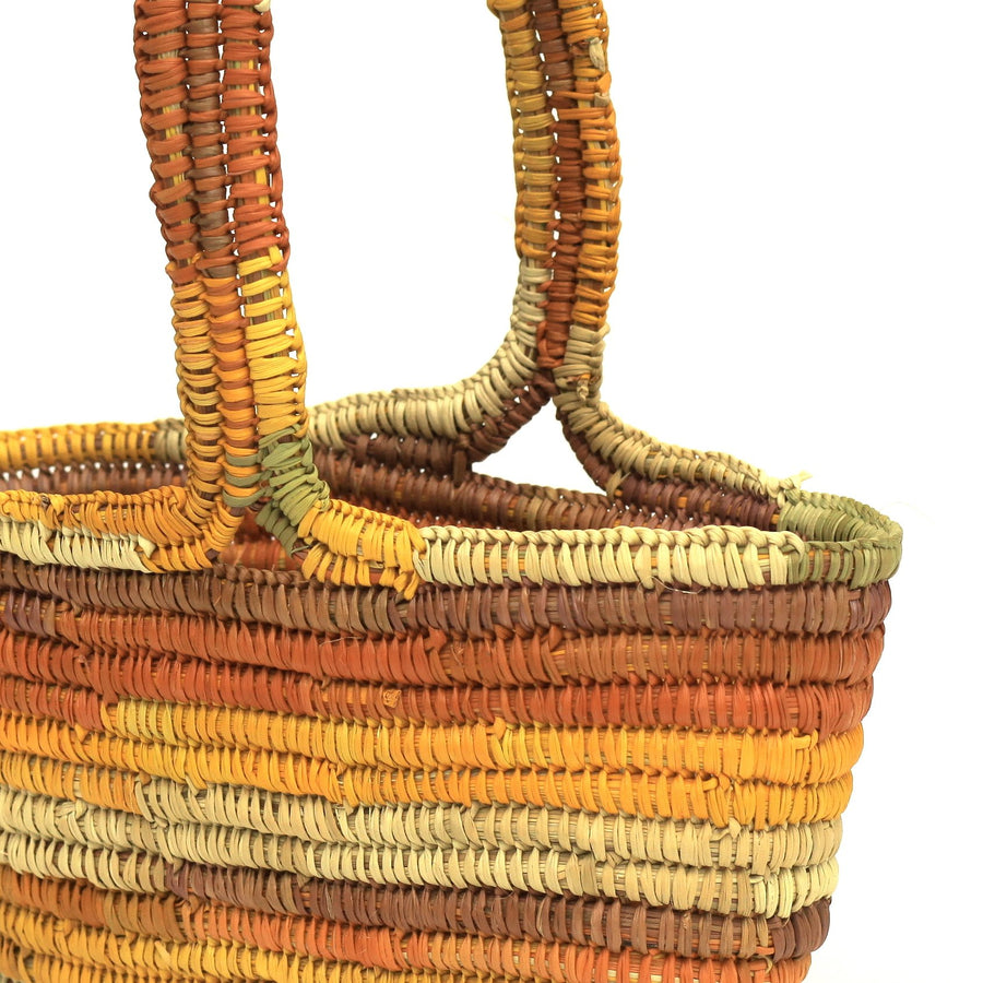 Aboriginal Artwork by Mary Ruway, Gapuwiyak - Woven Basket