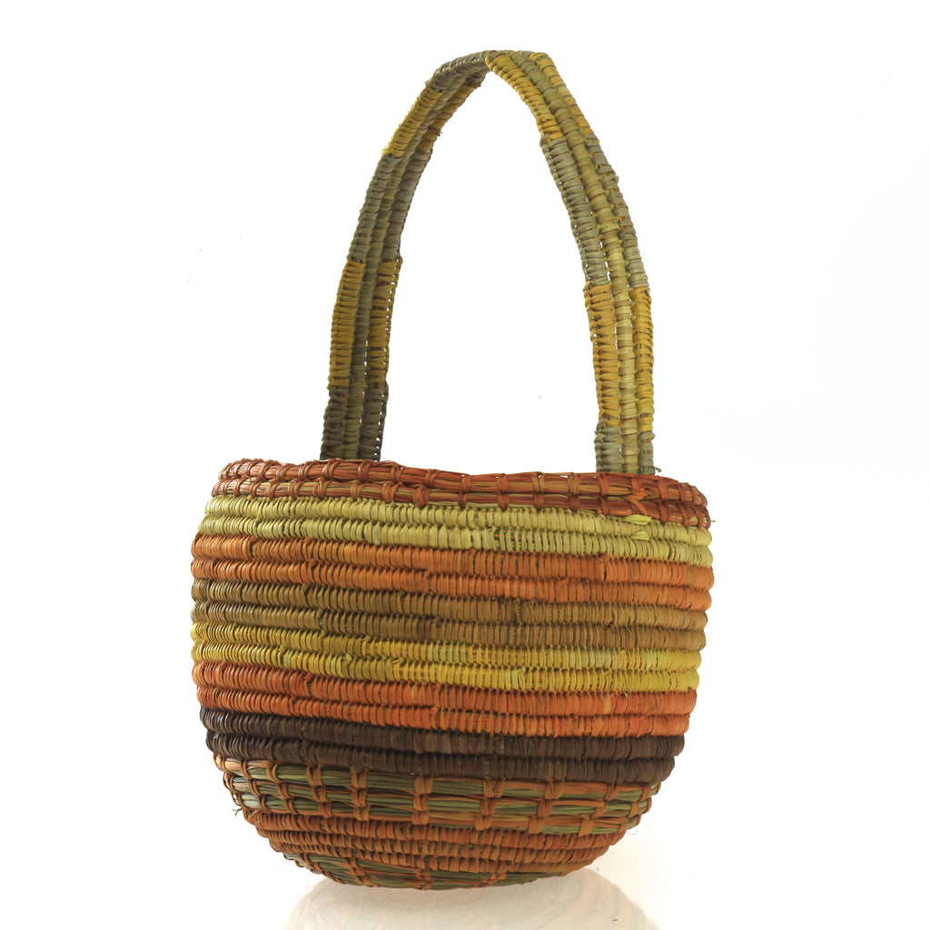 Aboriginal Artwork by Mavis Marrkula Djuliping, Gapuwiyak - Woven Basket
