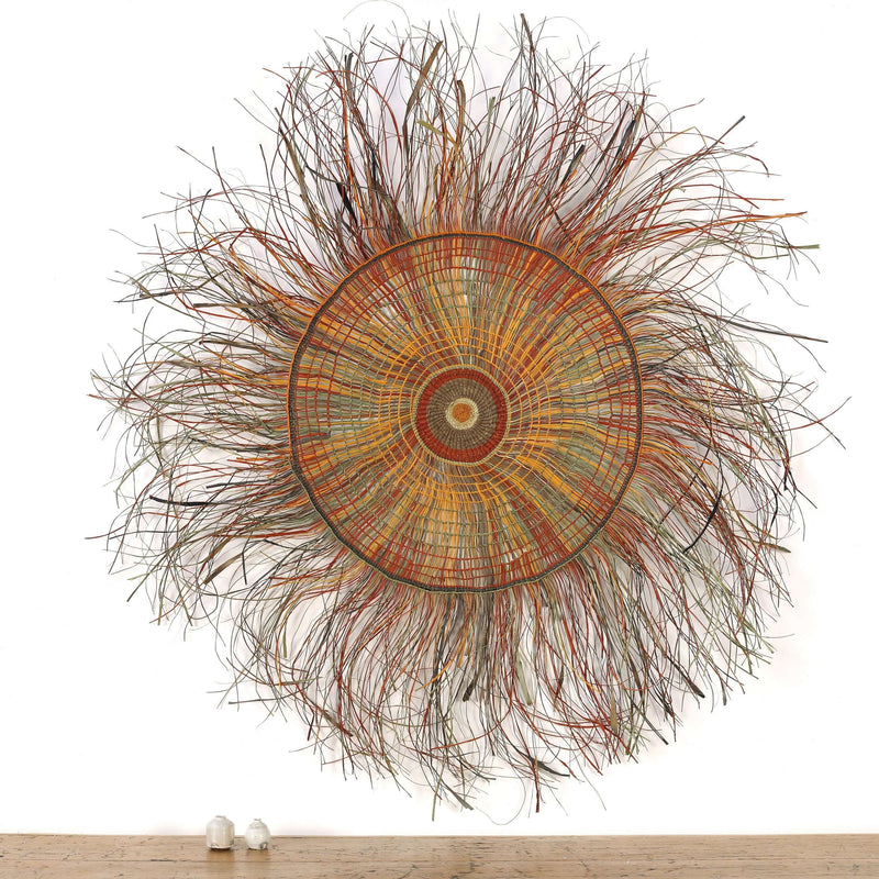 Aboriginal Artwork by Angie Gumana - Woven Mat