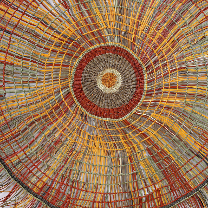 Aboriginal Artwork by Angie Gumana - Woven Mat