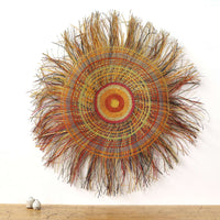 Aboriginal Artwork by Anna Ramatha Malibirr, Gapuwiyak - 110cm Woven Mat