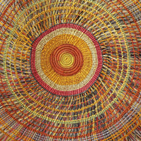 Aboriginal Artwork by Anna Ramatha Malibirr, Gapuwiyak - 110cm Woven Mat