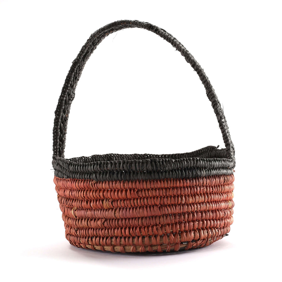 Aboriginal Artwork by Anna Ramatha Malibirr, Gapuwiyak - Woven basket