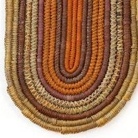 Aboriginal Artwork by Dorothy Bidingal, Gapuwiyak - Woven Mat 49x23cm