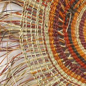 Aboriginal Art by Dorothy Dhulparrarrawuy Marrawungu - Woven Mat - 105cm - ART ARK®