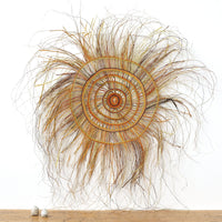 Aboriginal Artwork by Joy Gamunbuy Marrkula, Gapuwiyak - Woven Mat, 140cm