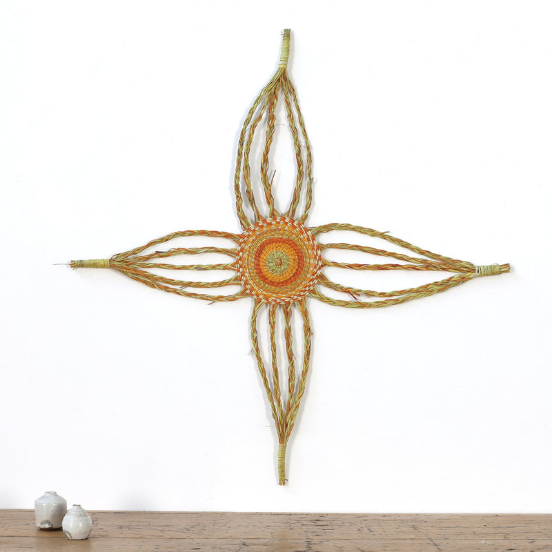 Aboriginal Artwork by Joy Gamunbuy Marrkula, Gapuwiyak - Woven Mat