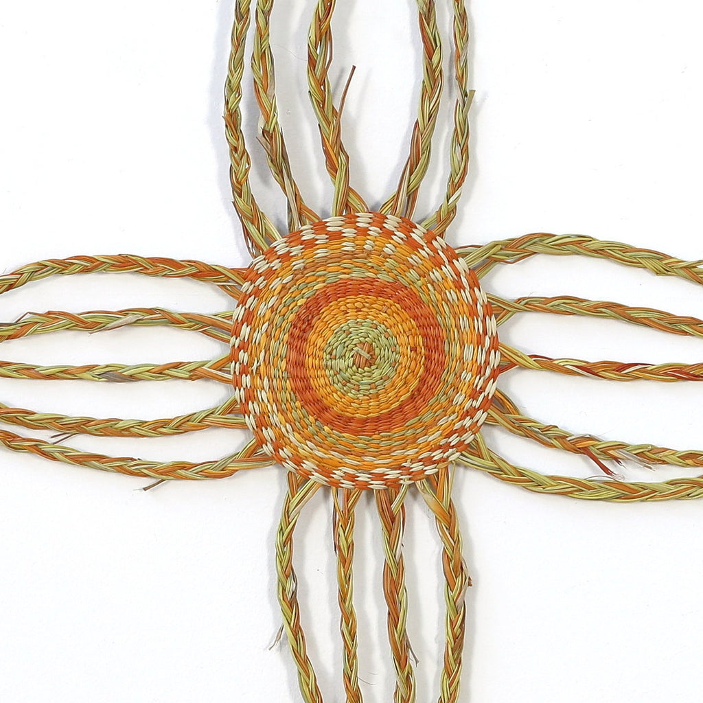 Aboriginal Artwork by Joy Gamunbuy Marrkula, Gapuwiyak - Woven Mat