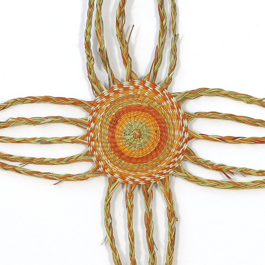 Aboriginal Artwork by Joy Gamunbuy Marrkula, Gapuwiyak - Woven Mat