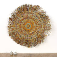 Aboriginal Artwork by Lucy Wanapuyungu, Gapuwiyak - Woven Mat