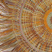 Aboriginal Artwork by Lucy Wanapuyungu, Gapuwiyak - Woven Mat