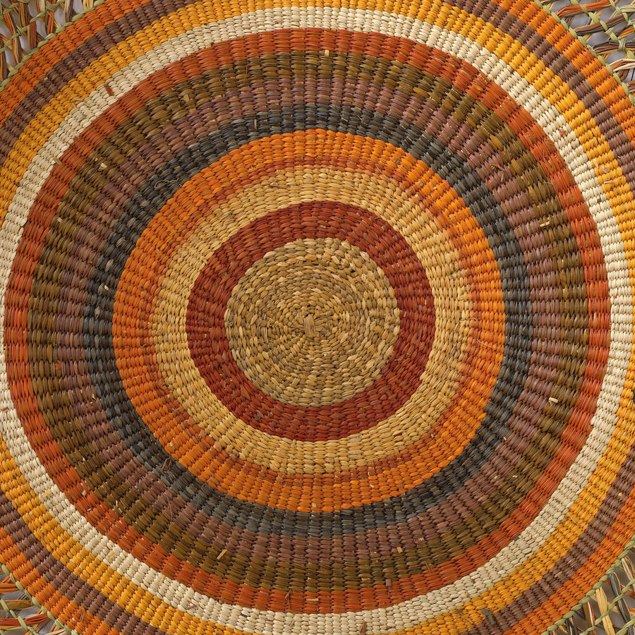 Aboriginal Artwork by Marcia Marrkula Mawulawuy - Woven Mat