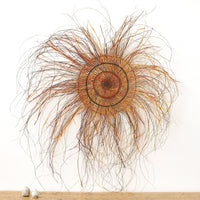 Aboriginal Artwork by Mary Guyula Rruwaypi - Woven Mat - 110cm