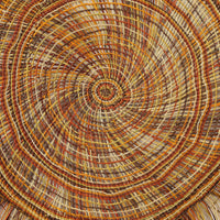 Aboriginal Artwork by Mary Guyula Rruwaypi - Woven Mat - 110cm