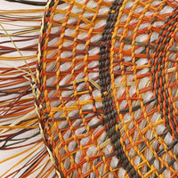 Aboriginal Artwork by Mary Guyula Rruwaypi - Woven Mat - 110cm