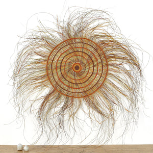 Aboriginal Art by Mary Guyula Rruwaypi - Woven Mat - 150cm - ART ARK®