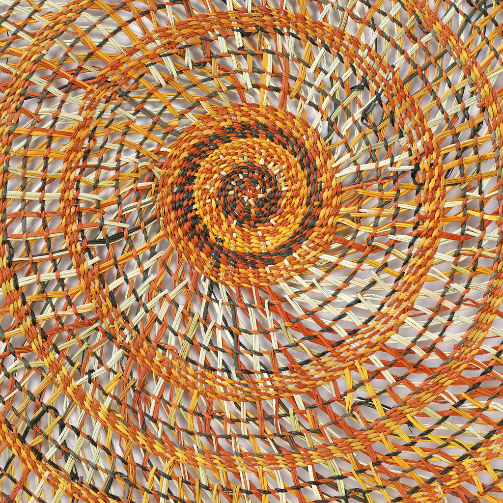 Aboriginal Artwork by Mary Guyula Rruwaypi - Woven Mat - 150cm