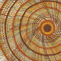 Aboriginal Artwork by Mary Guyula Rruwaypi - Woven Mat - 150cm
