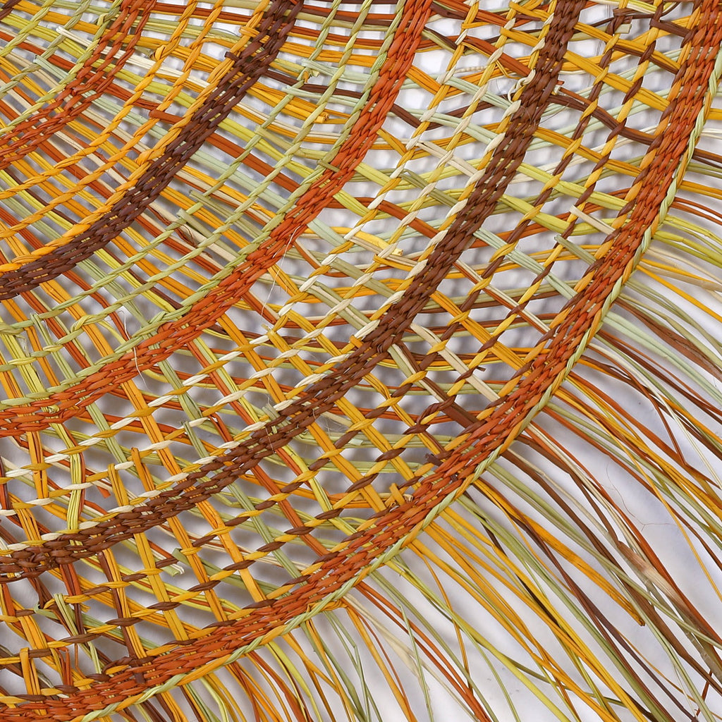 Aboriginal Artwork by Mary Guyula Rruwaypi - Woven Mat - 150cm