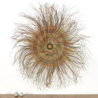 Aboriginal Artwork by Mary Guyula Rruwaypi - Woven Mat