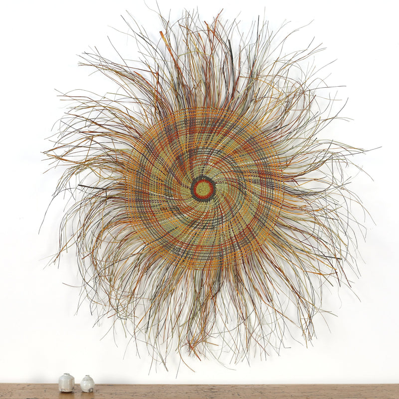 Aboriginal Artwork by Mary Guyula Rruwaypi - Woven Mat