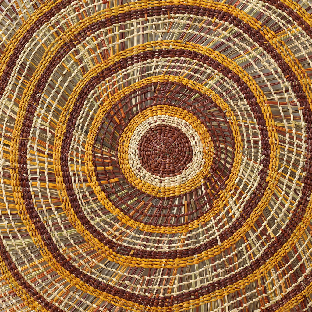 Aboriginal Art by Mary Guyula Rruwaypi - Woven Mat - ART ARK®