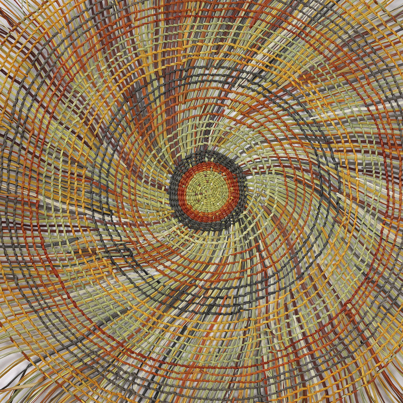 Aboriginal Artwork by Mary Guyula Rruwaypi - Woven Mat