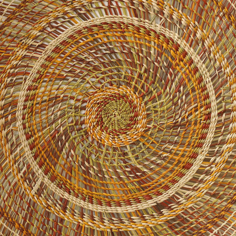 Aboriginal Artwork by Mary Guyula Rruwaypi - Woven Mat